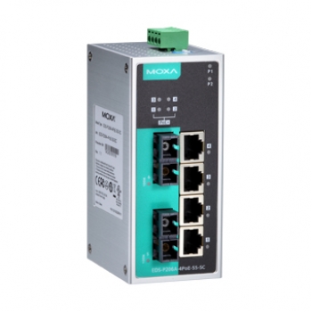 Коммутатор EDS-P206A-4PoE-SS-SC